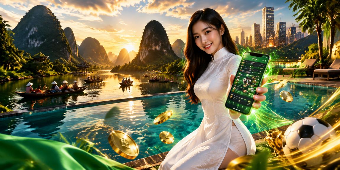Người dùng Ninh Bình mặc áo dài sử dụng ứng dụng casino trên điện thoại di động